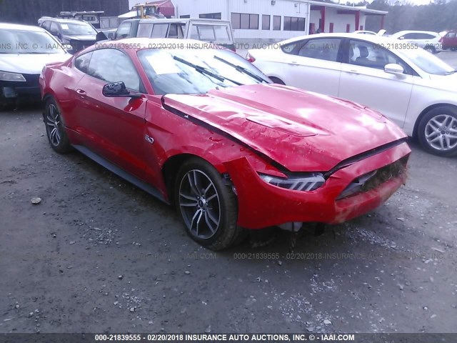 1FA6P8CF9H5311886 - 2017 FORD MUSTANG GT RED photo 1