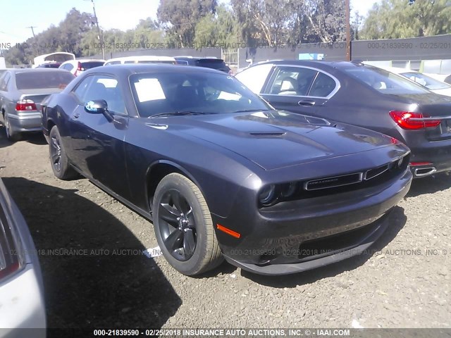 2C3CDZAGXHH665792 - 2017 DODGE CHALLENGER SXT GRAY photo 1