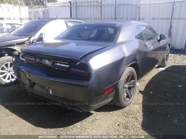 2C3CDZAGXHH665792 - 2017 DODGE CHALLENGER SXT GRAY photo 4