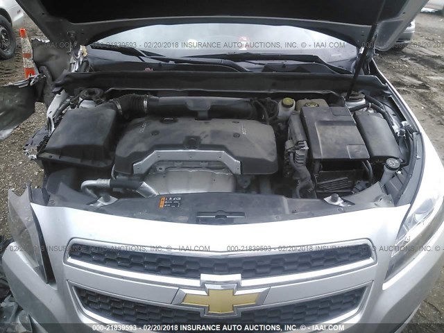 1G11C5SA0DF182860 - 2013 CHEVROLET MALIBU 1LT 银色 照片 10