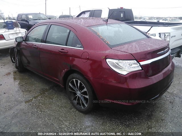 1C3CCBBB5EN164714 - 2014 CHRYSLER 200 TOURING BURGUNDY photo 3