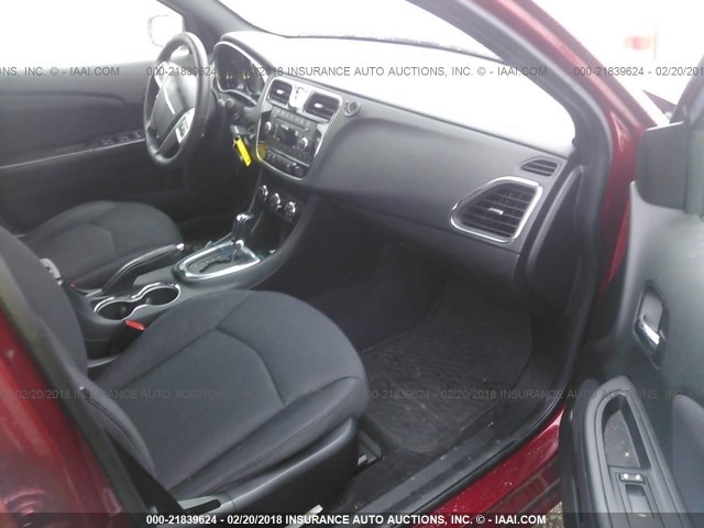 1C3CCBBB5EN164714 - 2014 CHRYSLER 200 TOURING BURGUNDY photo 5