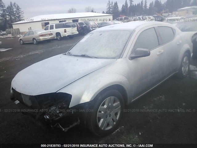 1B3BD4FB6BN534088 - 2011 DODGE AVENGER EXPRESS 银色 照片 2