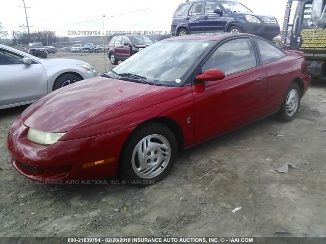 1G8ZH1278WZ291913 - 1998 SATURN SC2 RED photo 2