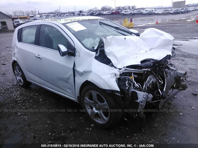 1G1JE6SH0C4143192 - 2012 CHEVROLET SONIC LTZ WHITE photo 1