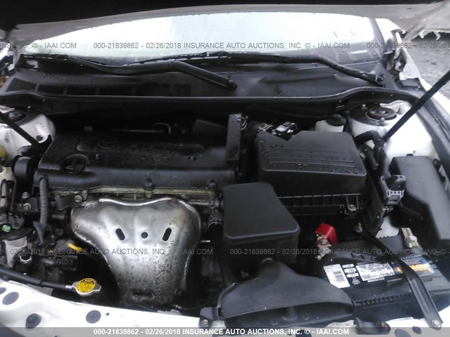4T1BE46K29U912009 - 2009 TOYOTA CAMRY SE/LE/XLE WHITE photo 10