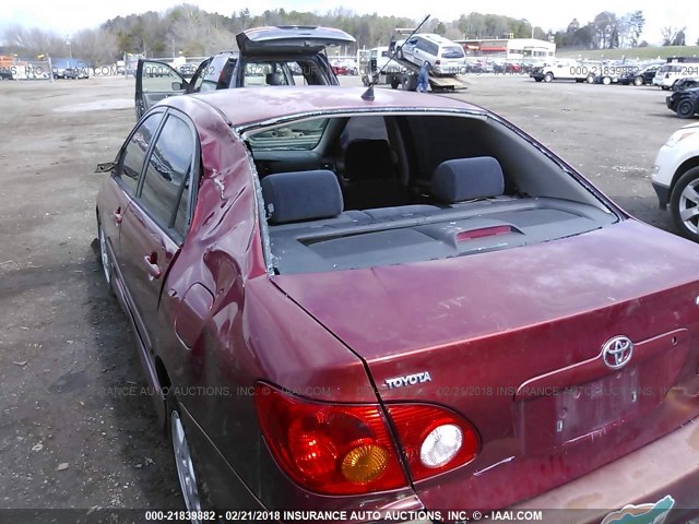 1NXBR32E03Z141927 - 2003 TOYOTA COROLLA CE/LE/S RED photo 6