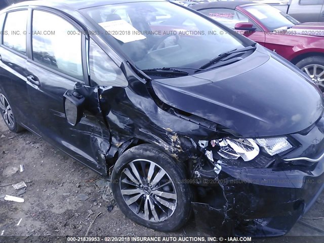 3HGGK5H89FM700977 - 2015 HONDA FIT EX/EXL BLACK photo 6