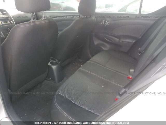 3N1CN7AP4FL837089 - 2015 NISSAN VERSA S/S PLUS/SV/SL SILVER photo 8