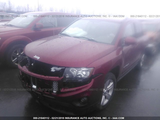 1C4NJDEB4GD756518 - 2016 JEEP COMPASS LATITUDE 红色 照片 2