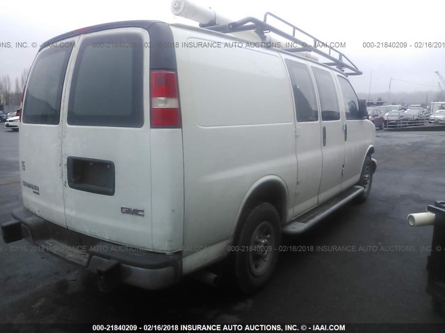 1GTW7FCA9E1904704 - 2014 GMC SAVANA G2500 WHITE photo 4