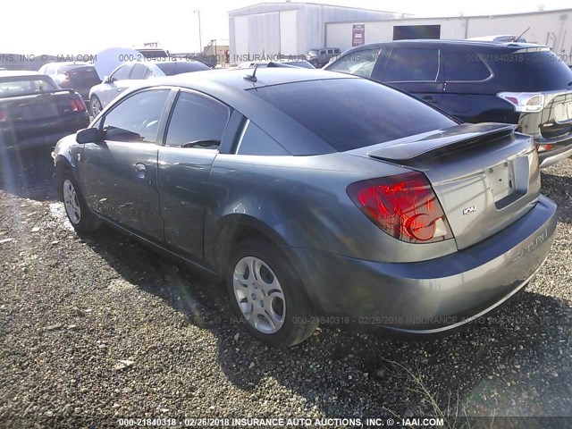 1G8AW15F07Z124601 - 2007 SATURN ION LEVEL 3 GRAY photo 3