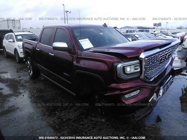 3GTU2PEC7GG332997 - 2016 GMC SIERRA K1500 DENALI MAROON photo 1