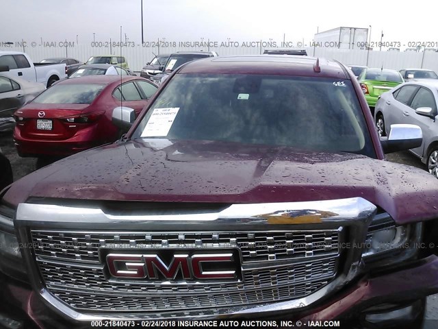 3GTU2PEC7GG332997 - 2016 GMC SIERRA K1500 DENALI MAROON photo 10