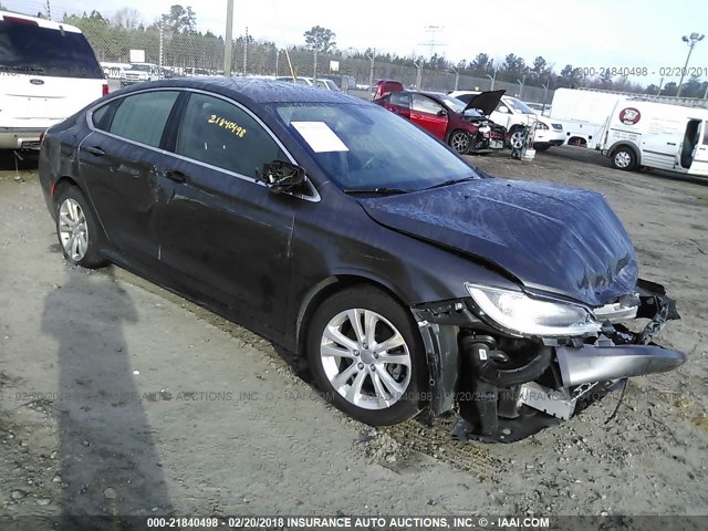 1C3CCCAB5FN660704 - 2015 CHRYSLER 200 LIMITED GRAY photo 1