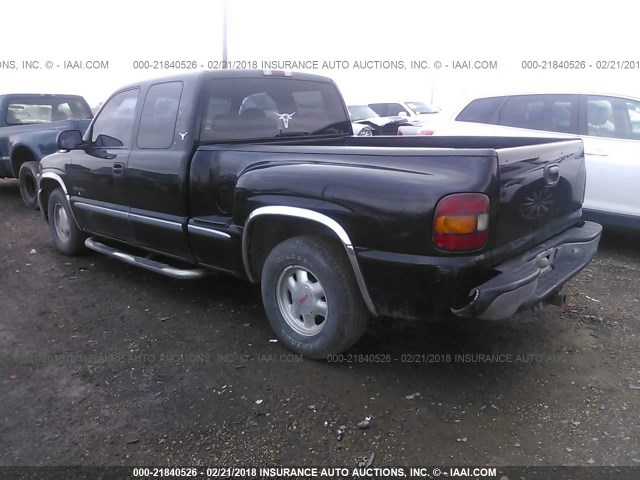 1GTEC19T0XZ530121 - 1999 GMC NEW SIERRA C1500 BLACK photo 3