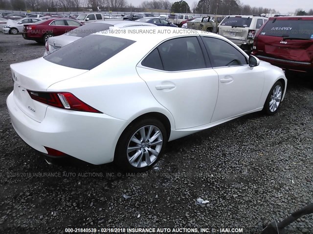 JTHBA1D21G5027677 - 2016 LEXUS IS 200T WHITE photo 4