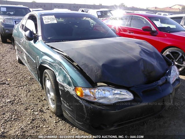 2G1WX12K5Y9188163 - 2000 CHEVROLET MONTE CARLO SS მწვანე ფოტო 6