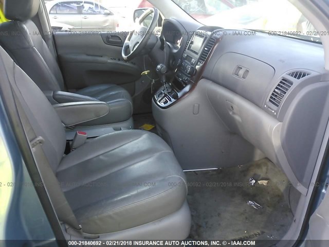 KNDMB233776112167 - 2007 KIA SEDONA EX/LX BLUE photo 5