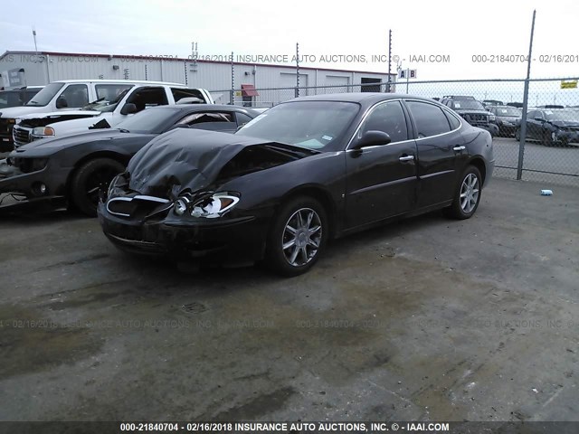 2G4WE587X61218725 - 2006 BUICK LACROSSE CXS BLACK photo 2