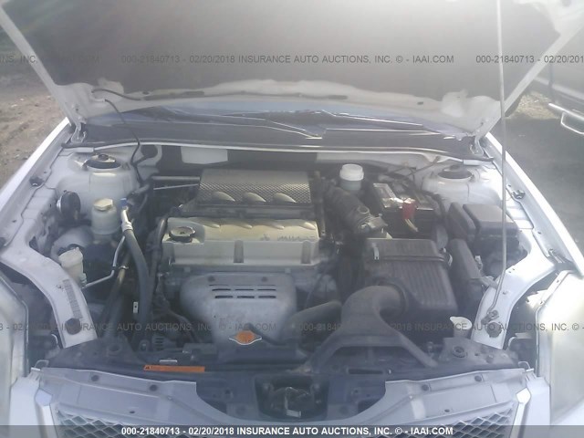 4A32B2FF4CE017544 - 2012 MITSUBISHI GALANT FE WHITE photo 10