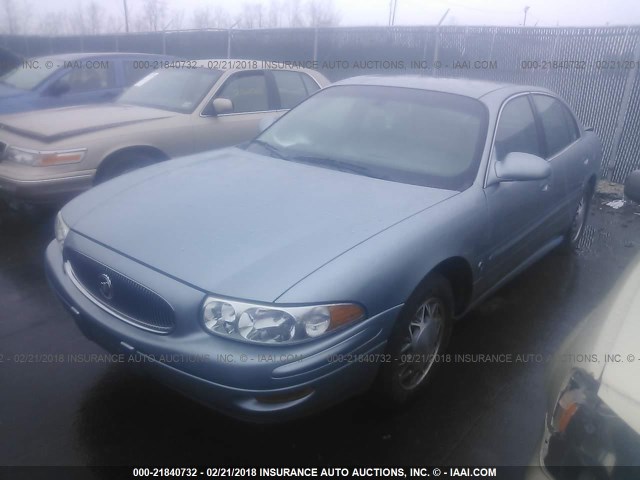 1G4HP52K63U185125 - 2003 BUICK LESABRE CUSTOM BLUE photo 2