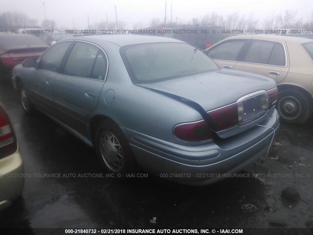 1G4HP52K63U185125 - 2003 BUICK LESABRE CUSTOM BLUE photo 3