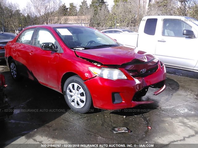 2T1BU4EEXBC601384 - 2011 TOYOTA COROLLA S/LE RED photo 1