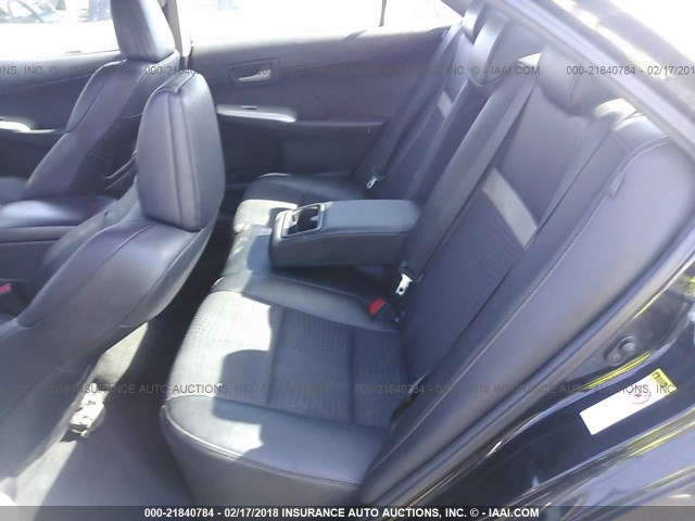 4T1BF1FK8CU046609 - 2012 TOYOTA CAMRY SE/LE/XLE BLACK photo 8