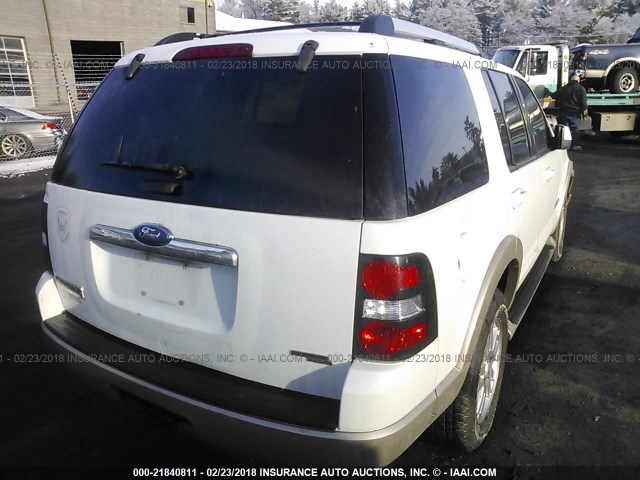 1FMEU74E57UB13787 - 2007 FORD EXPLORER EDDIE BAUER WHITE photo 4