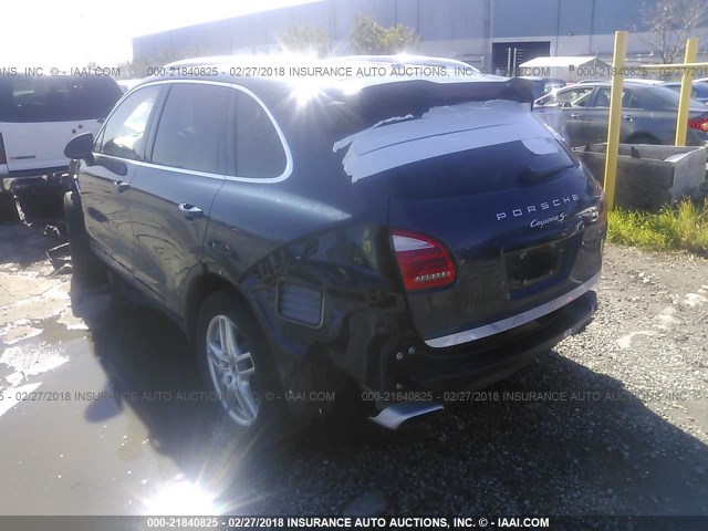 WP1AB2A25ELA57082 - 2014 PORSCHE CAYENNE S Dark Blue photo 3