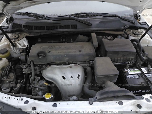 4T4BE46K68R047601 - 2008 TOYOTA CAMRY CE/LE/XLE/SE WHITE photo 10