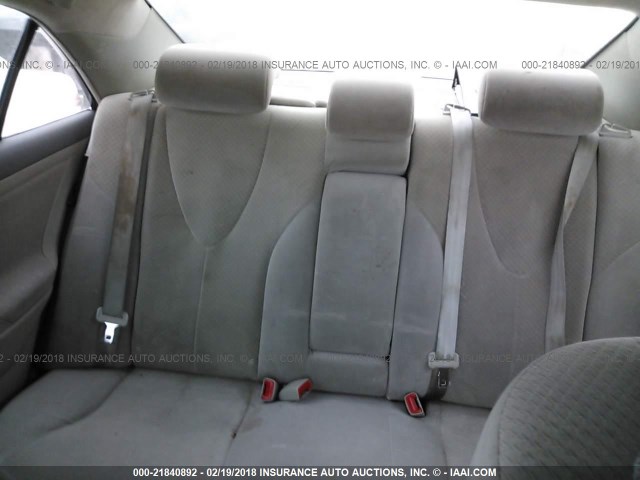 4T4BE46K68R047601 - 2008 TOYOTA CAMRY CE/LE/XLE/SE WHITE photo 8