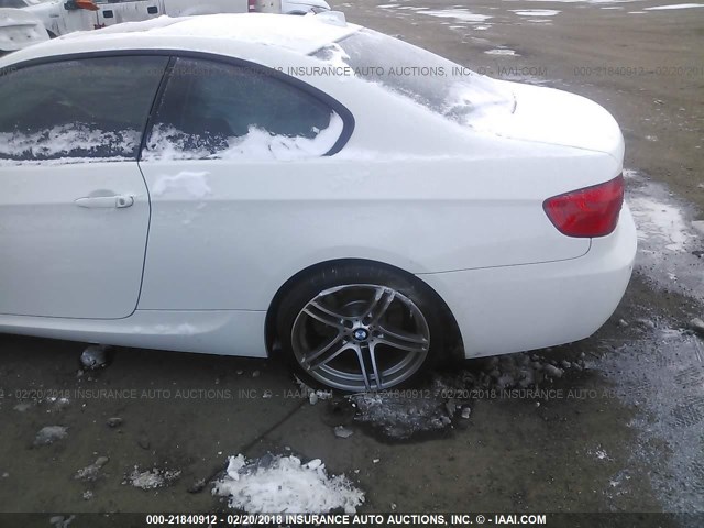 WBAKG1C54CJ217127 - 2012 BMW 335 I SULEV WHITE photo 6