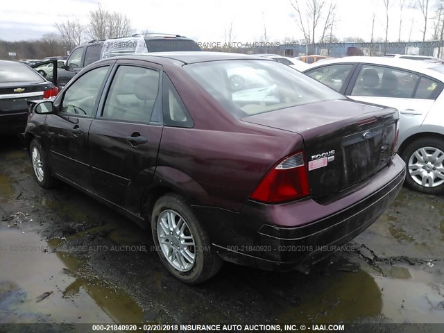 1FAFP34N07W252261 - 2007 FORD FOCUS ZX4/S/SE/SES 红色 照片 3