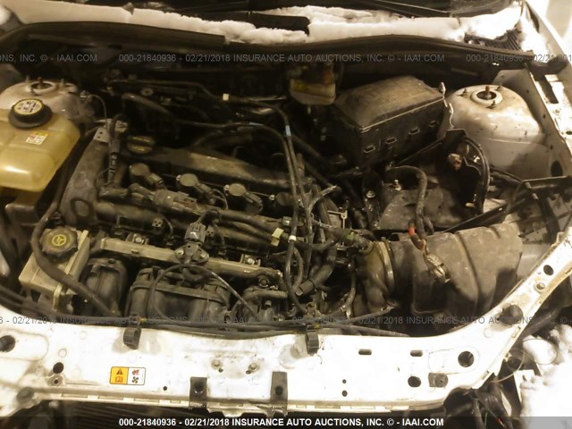 1FAFP34N97W293326 - 2007 FORD FOCUS ZX4/S/SE/SES WHITE photo 10