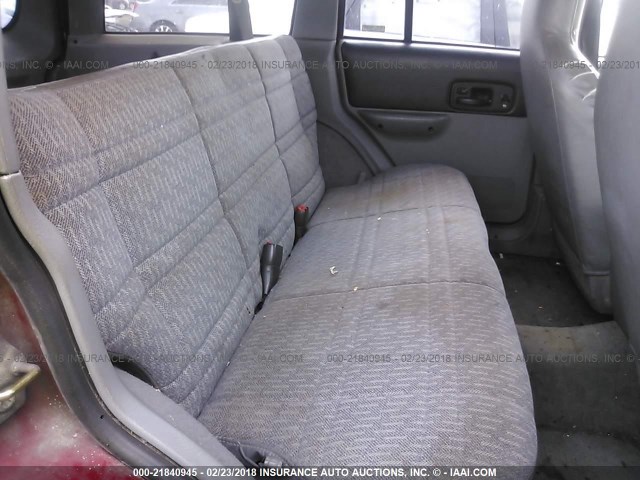 1J4FT68S6WL256851 - 1998 JEEP CHEROKEE SPORT/CLASSIC წითელი ფოტო 8