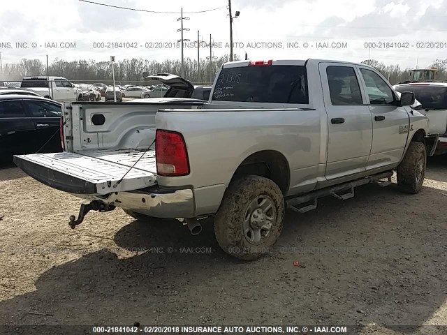 3C6UR5CL5GG124952 - 2016 RAM 2500 ST SILVER photo 4