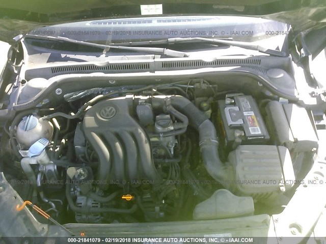 3VW2K7AJ4CM403657 - 2012 VOLKSWAGEN JETTA S 黑色 照片 10