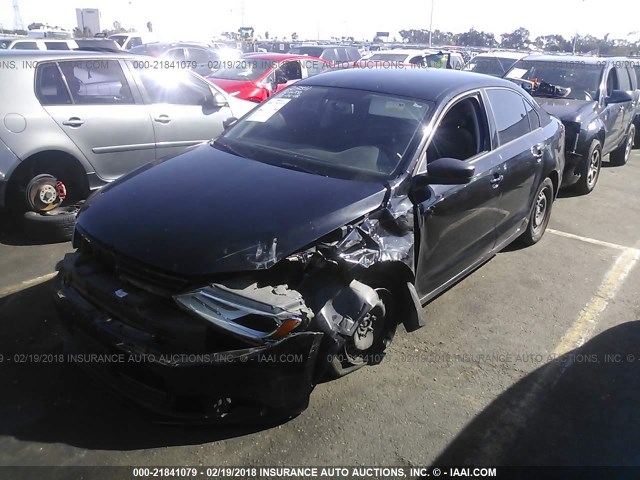 3VW2K7AJ4CM403657 - 2012 VOLKSWAGEN JETTA S 黑色 照片 2