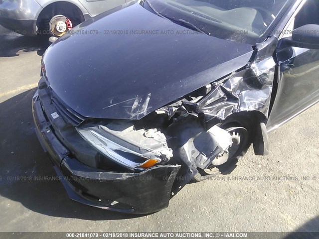 3VW2K7AJ4CM403657 - 2012 VOLKSWAGEN JETTA S 黑色 照片 6