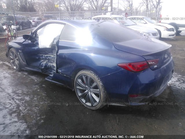 JN1FV7EL0JM630394 - 2018 INFINITI Q60 RED SPORT 400 BLUE photo 3