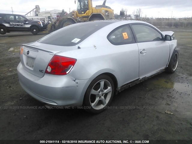 JTKDE177350009027 - 2005 TOYOTA SCION TC SILVER photo 4