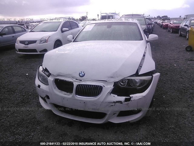 WBADW7C5XCE729255 - 2012 BMW 328 I SULEV WHITE photo 6