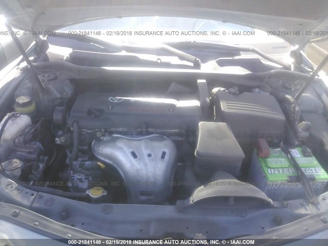 4T1BE46K97U532582 - 2007 TOYOTA CAMRY NEW GENERAT CE/LE/XLE/SE GREEN photo 10