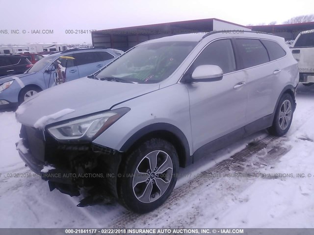 KM8SMDHF8DU001730 - 2013 HYUNDAI SANTA FE GLS/LIMITED GRAY photo 2