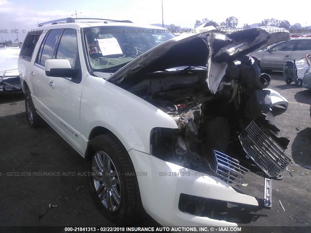 5LMFL27558LJ12438 - 2008 LINCOLN NAVIGATOR L WHITE photo 1