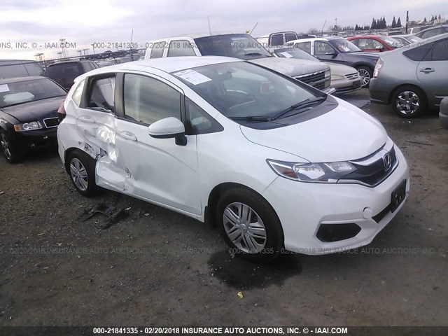 3HGGK5H42JM702849 - 2018 HONDA FIT LX WHITE photo 1