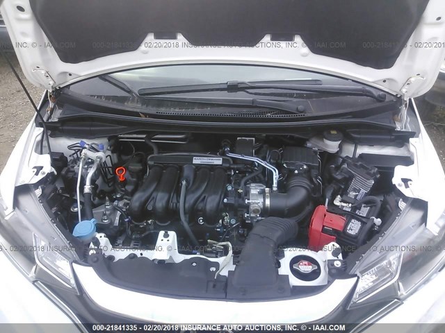 3HGGK5H42JM702849 - 2018 HONDA FIT LX WHITE photo 10