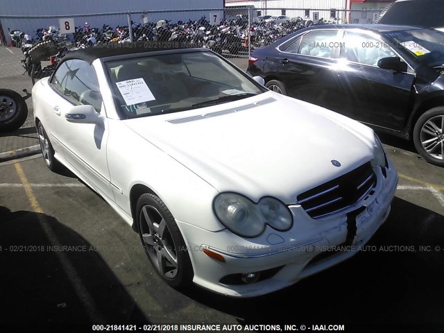 WDBTK75G56T064384 - 2006 MERCEDES-BENZ CLK 500 WHITE photo 1